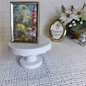 Vintage Gold Frame with floral art print